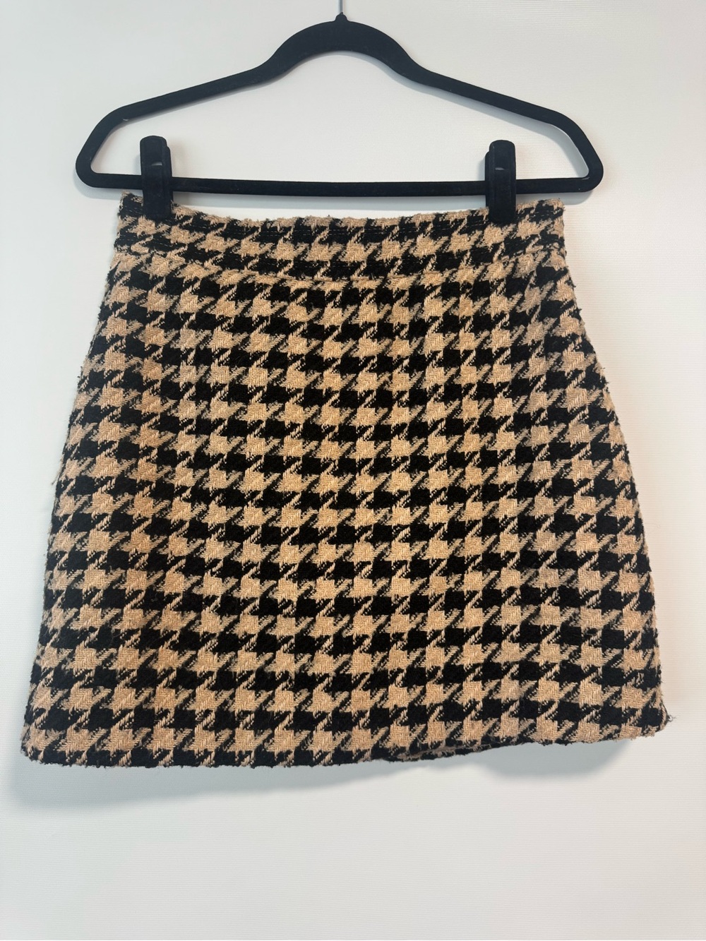 🖤 Beige & Black Houndstooth Mini Skirt 🖤